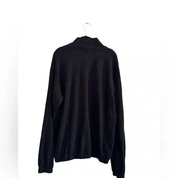 Evereve Sundry Funnel Neck Pullover Sundry L Black Soft Cozy - Picture 8 of 11